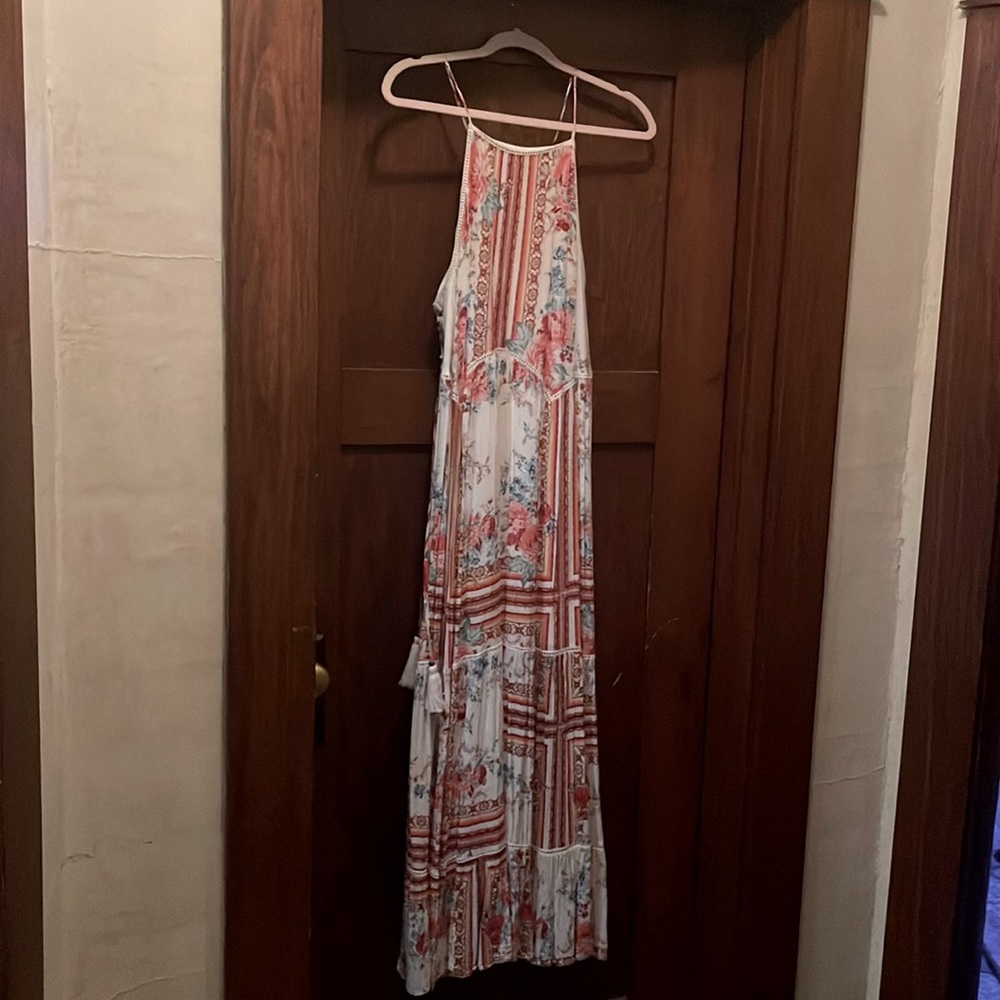 Floral boho maxi dress